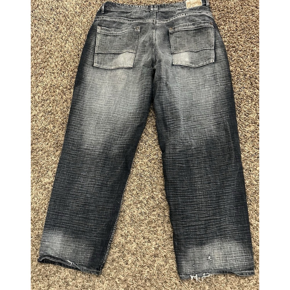 VTG Koman Y2K Jeans Fade Wide Leg Baggy Hip-Hop Skater Men's Size 40x32